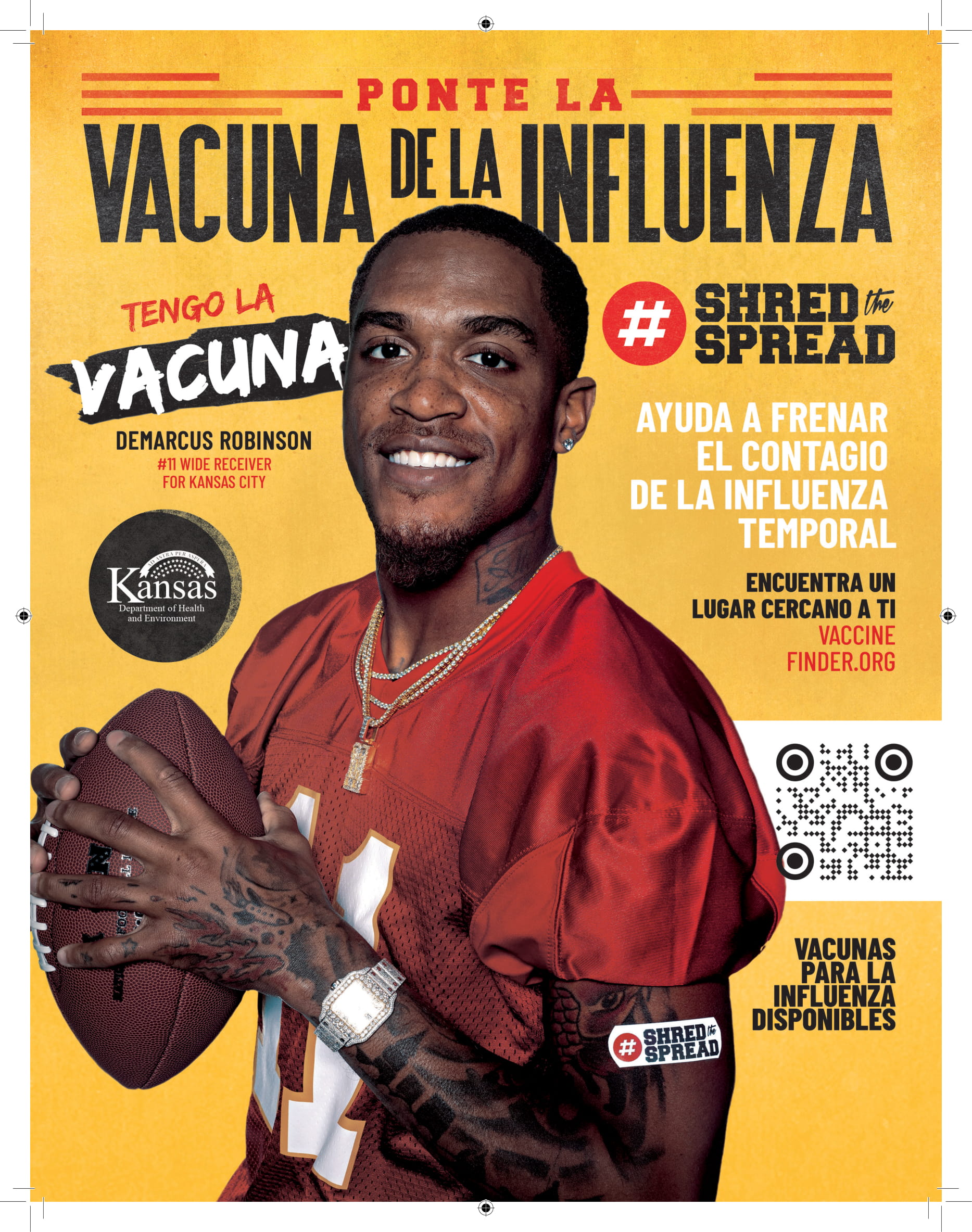 Shred The Spread Demarcus Robinson Poster 1 Spanish